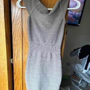 Marciano Bodycon dress is olive